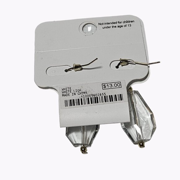 Charming Charlie Retro Clear Acrylic Chunky Drop Earrings Fashion Jewelry Women - Picture 2 of 4